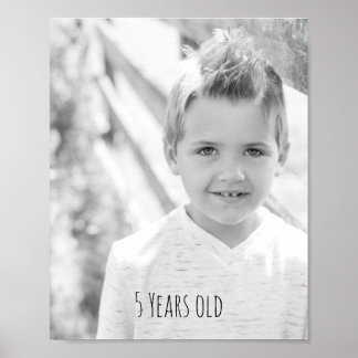 Póster Foto de niños con edad