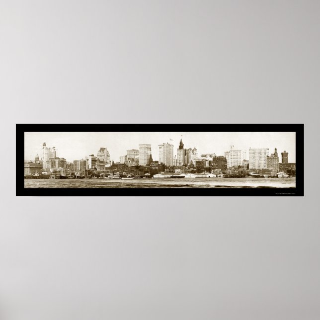 Póster Foto de Nueva York de 1900 (Frente)