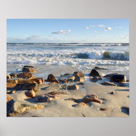 Póster Foto de Olas del Océano Atlántico