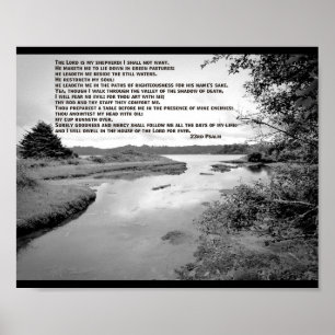 Póster Foto de paisaje del Salmo 23