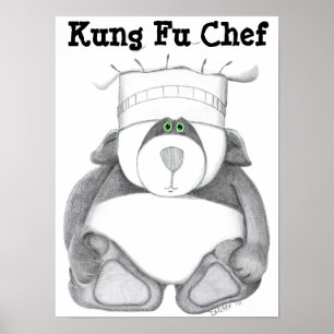 Póster Foto de Panda Bear Chef