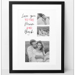 Póster Foto De Pareja Collage Y Cita Romántica A La Luna<br><div class="desc">Foto De Pareja Collage Y Cita Romántica A La Luna</div>
