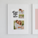 Póster Foto De Pareja De Collage Y Todo Lo Que Necesitas<br><div class="desc">Foto De Pareja De Collage Y Todo Lo Que Necesitas Es Cita De Amor</div>