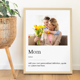 Póster Foto de Personalizado de Día de la Madre de defini