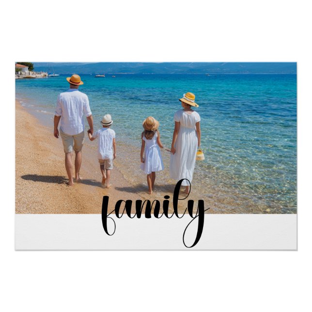 Póster Foto de Personalizado familiar (Anverso)