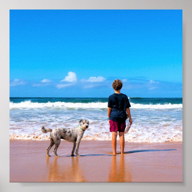 Póster Foto de personalizado posteó sus fotos de Mascota  (Frente)