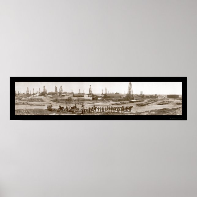 Póster Foto de petróleo de Kern Monte Cristo, 1910 (Frente)