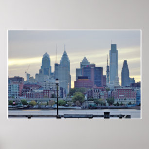 Póster Foto de Philadelphia Skyline