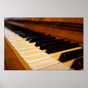 Póster Foto de piano