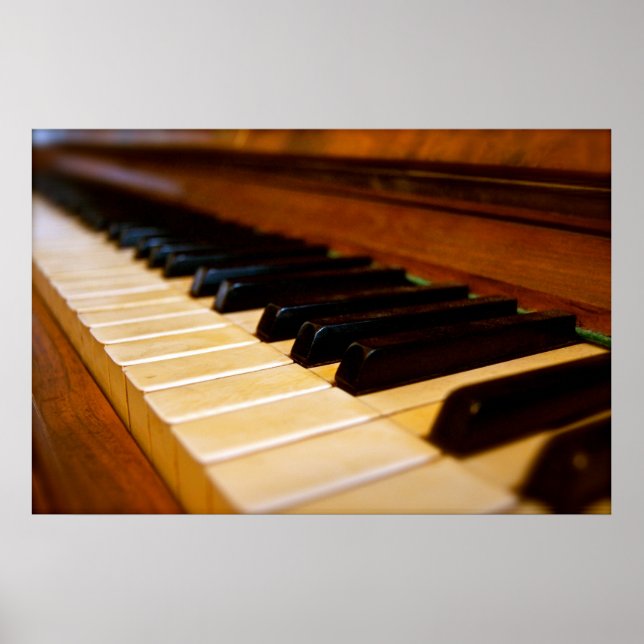 Póster Foto de piano (Frente)
