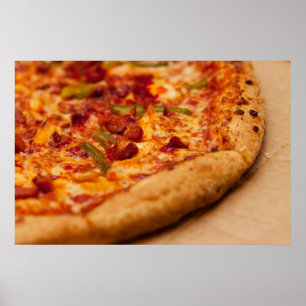 Póster Foto de pizza