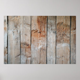 Póster Foto de primer plano del panel de madera