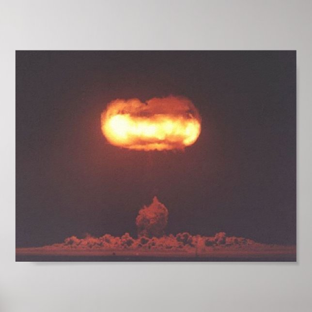 Póster Foto de prueba de bomba nuclear. (Frente)