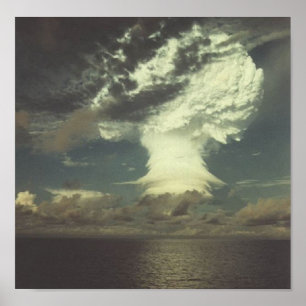 Póster Foto de prueba nuclear "Mike"