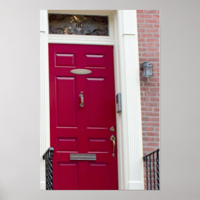Póster Foto de Puerta Roja (Frente)