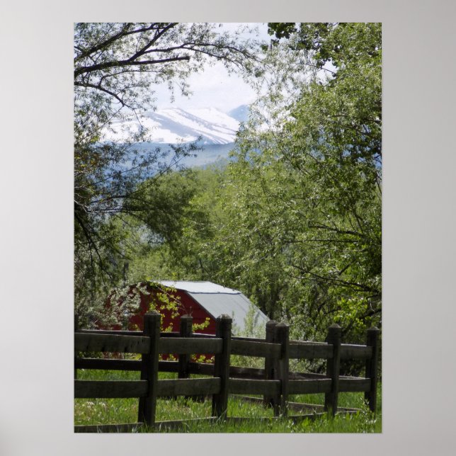 Póster Foto de Red Barn (Frente)