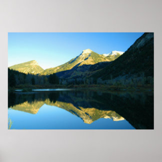 PÓSTER FOTO DE REFLEXIÓN DE MARBLE LAKE