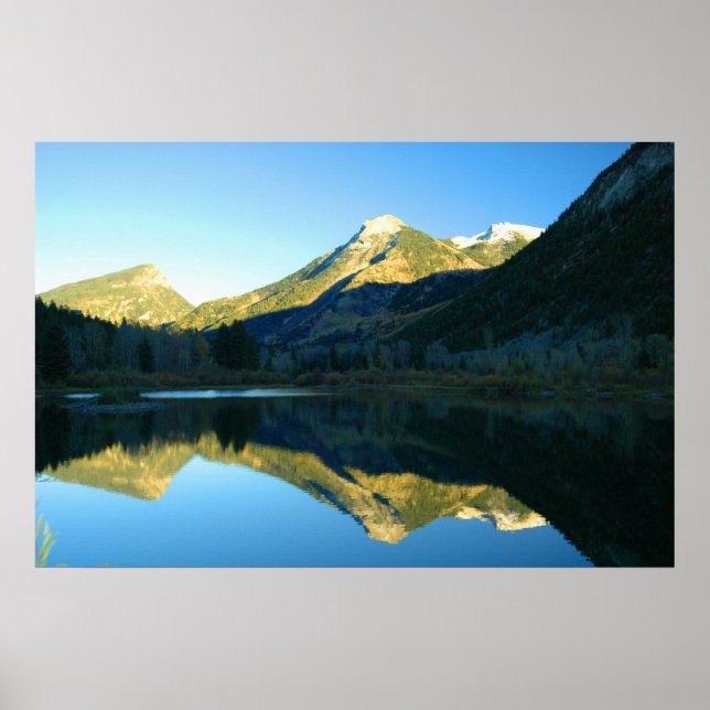 PÓSTER FOTO DE REFLEXIÓN DE MARBLE LAKE (Frente)