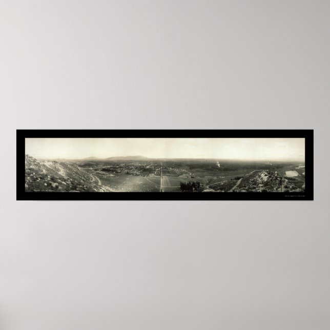 Póster Foto de Riverside CA Panorama 1907 (Frente)