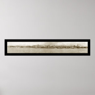 Póster Foto de Seattle WA Waterfront 1917