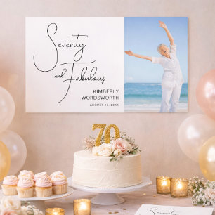 Póster Foto de setenta y fabuloso cumpleaños 70
