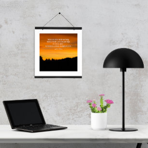 Póster Foto de Silueta del Atardecer en Prairie Hill con