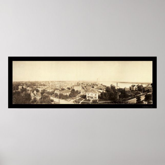 Póster Foto de Sioux City IA 1912 (Frente)