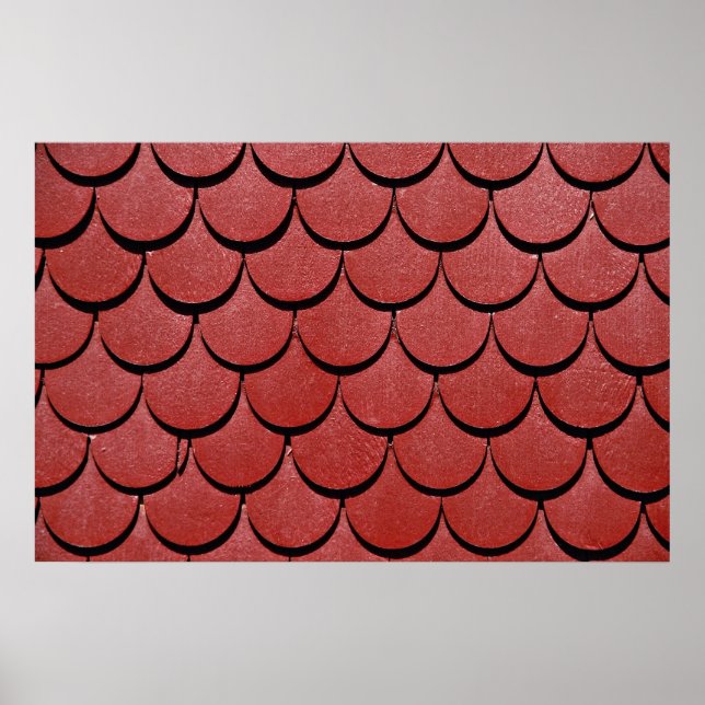 Póster Foto de Techo Rojo, Suiza (Frente)