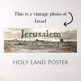Póster Foto de Tierra Santa de Jerusalén