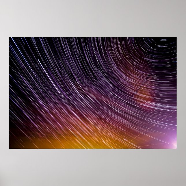 Póster Foto de Timelapse del cielo estrellado (Frente)