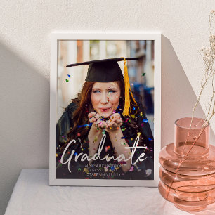 Póster Foto de tipografía para graduados