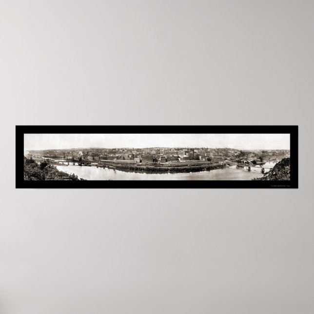 Póster Foto de tren de Lynchburg VA 1913 (Frente)