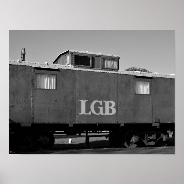Póster Foto de Vagón de Tren (Frente)