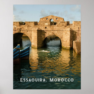 Póster Foto de viaje auténtica de Essaouira histórica Mar