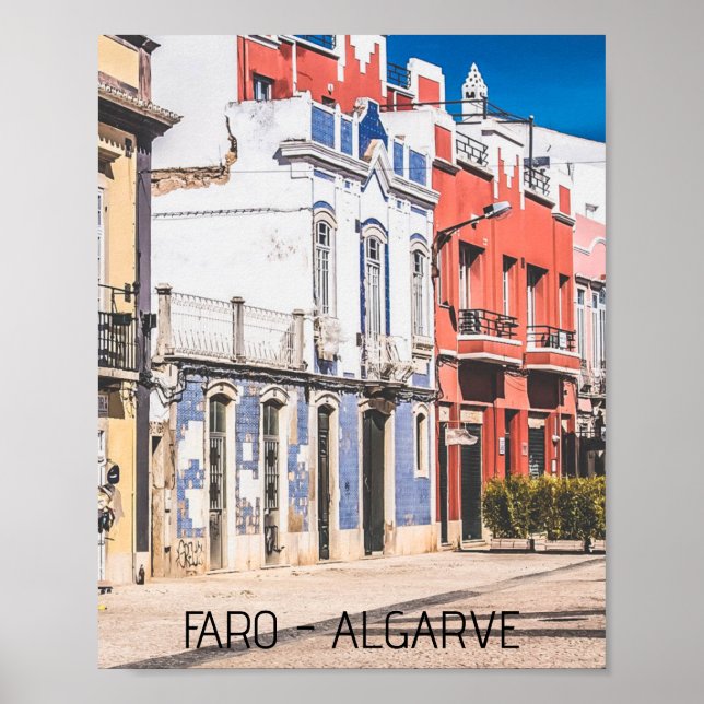 Póster Foto de viaje de Faro (Frente)
