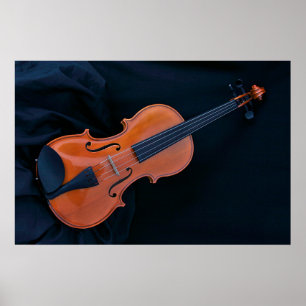 Póster Foto de violín en primer plano