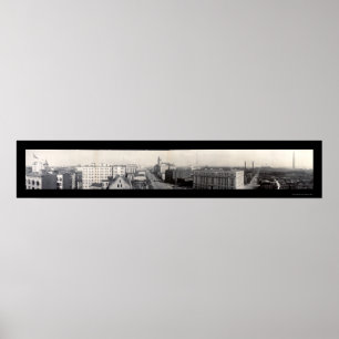 Póster Foto de Washington DC Birdseye 1909