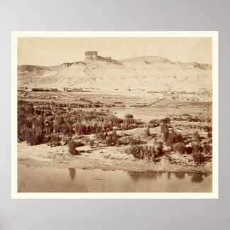 Póster Foto de Wyoming del río Verde del Ferrocarril de l