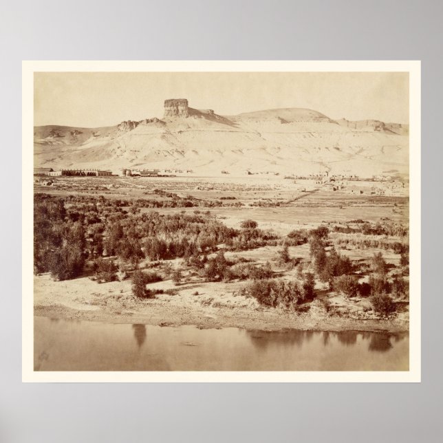 Póster Foto de Wyoming del río Verde del Ferrocarril de l (Frente)