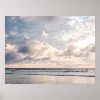 Póster Foto del atardecer en la playa en San Diego, Calif