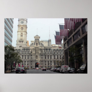 Póster Foto del ayuntamiento de Filadelfia
