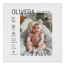 Foto del bebé y estadísticas