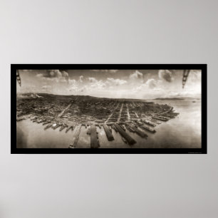 Póster Foto del buque aéreo de San Francisco en 1908