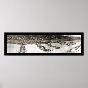 Póster Foto del circuito de carreras Cincinnati 1916