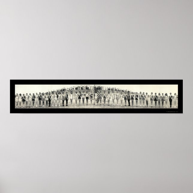 Póster Foto del concurso de belleza de Texas 1928 (Frente)