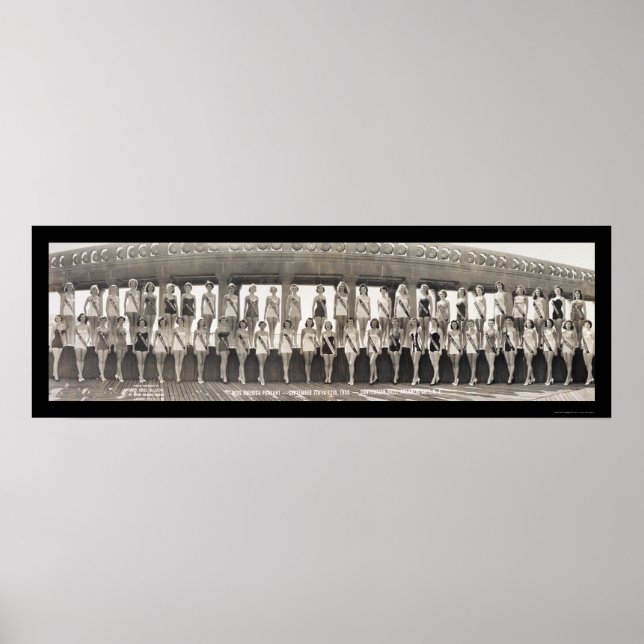 Póster Foto del concurso Miss América 1953 (Frente)