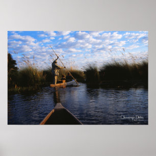 Póster Foto del delta del Okavango