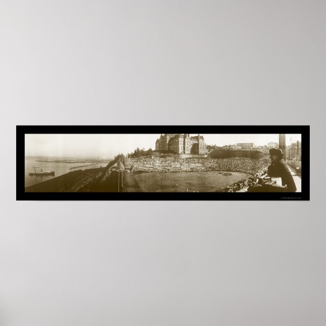 Póster Foto del Día del Estadio Tacoma WA 1913 (Frente)