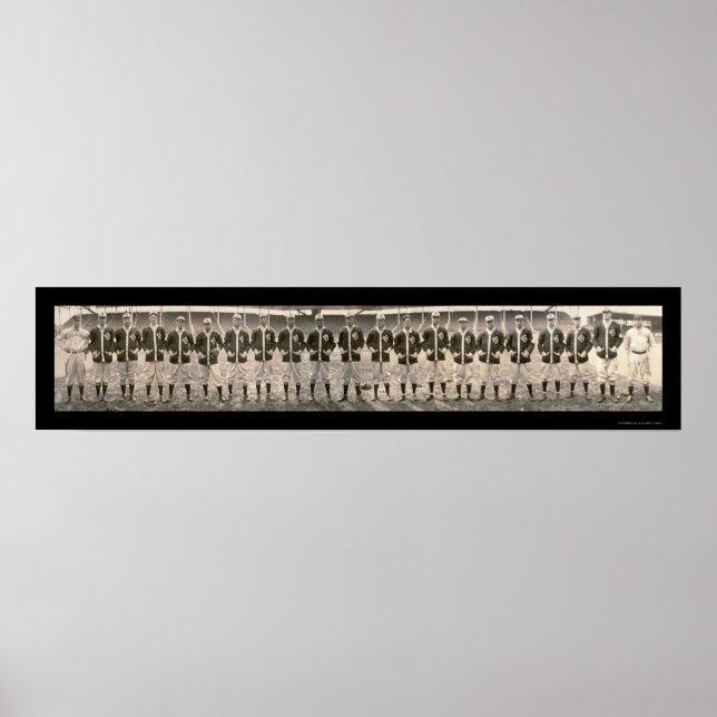 Póster Foto del equipo St Louis Browns de 1909 (Frente)