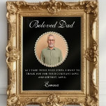 Póster Foto del padre del regalo de novia Gracias regalo<br><div class="desc">Una manera única de agradecerles y expresar gratitud al padre y la madre de la novia por todo su apoyo y dedicación. Una manera única de agradecerles a los padres de la novia por todo lo que hicieron.</div>